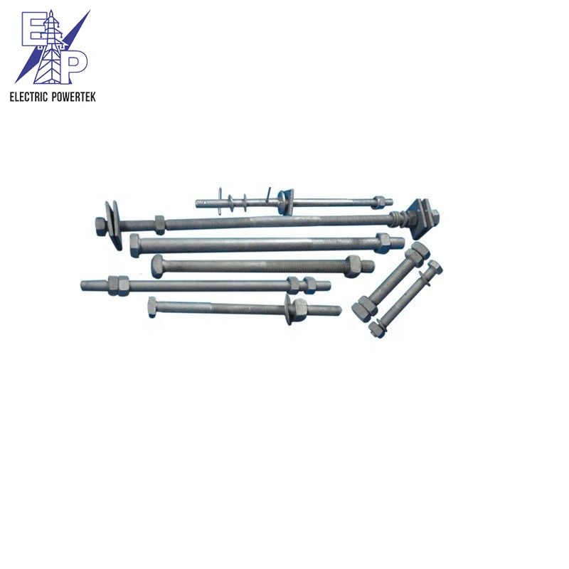 Wholesale/Supplier Transmission Line Electroplated Dumbbell Bar Crossarm Nylon Head Forged Spindle Metal Steel Insulator Pins Foot