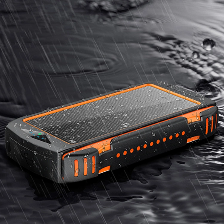 LED Display High Capacity Battery Waterproof QC3.0 Pd 20W Solar Power Bank Charger 20000mAh