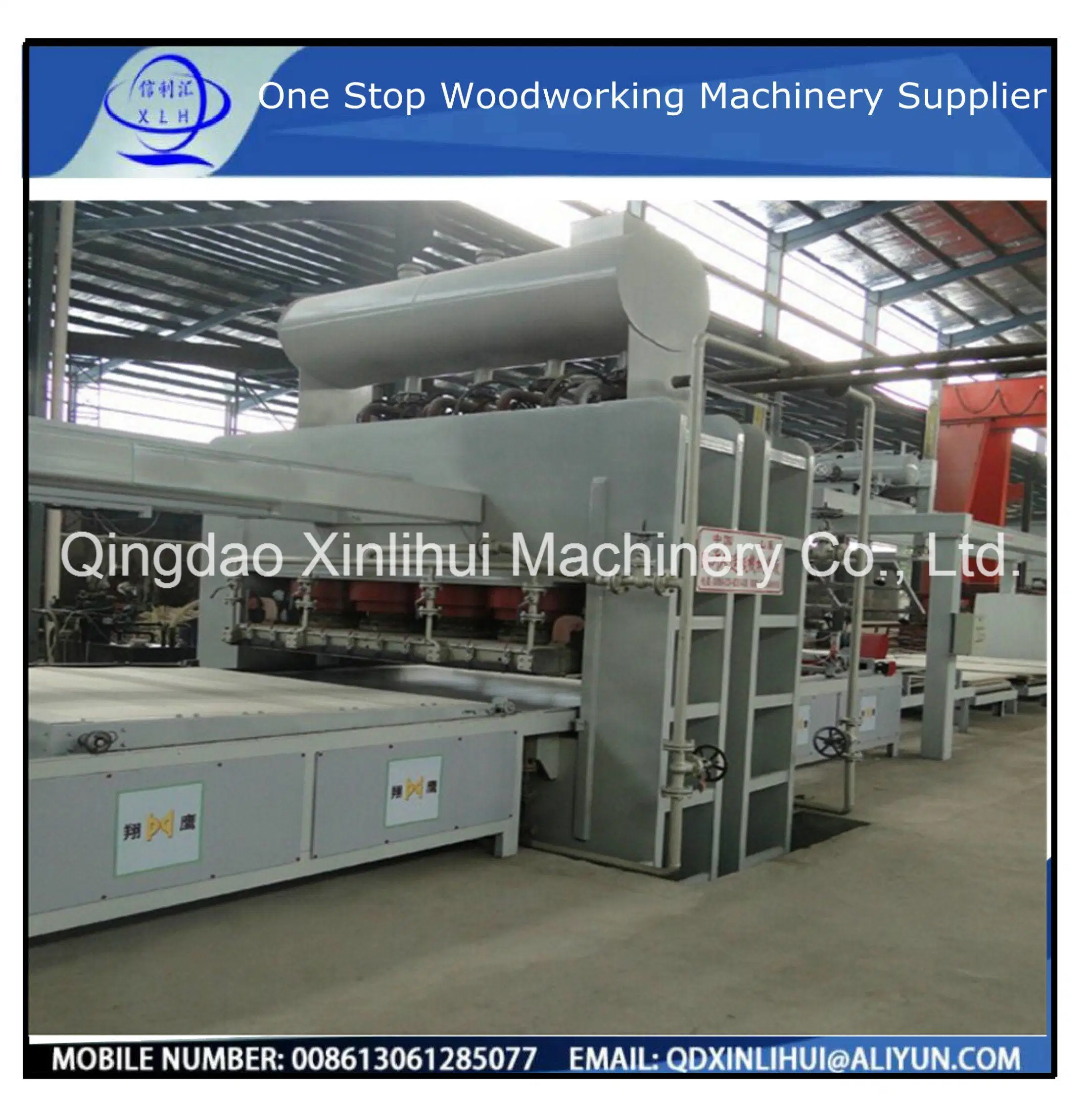 Automatic Short Cycle Hot Press Veneer Production Line for Precomposed Wood Veneer/ Veneer MDF Laminited Machine/ Automatic Hot Press Veneer Production Line