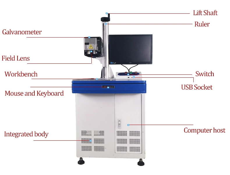 High Precision Engraving 3D Fiber Laser Marking Machine for Metal