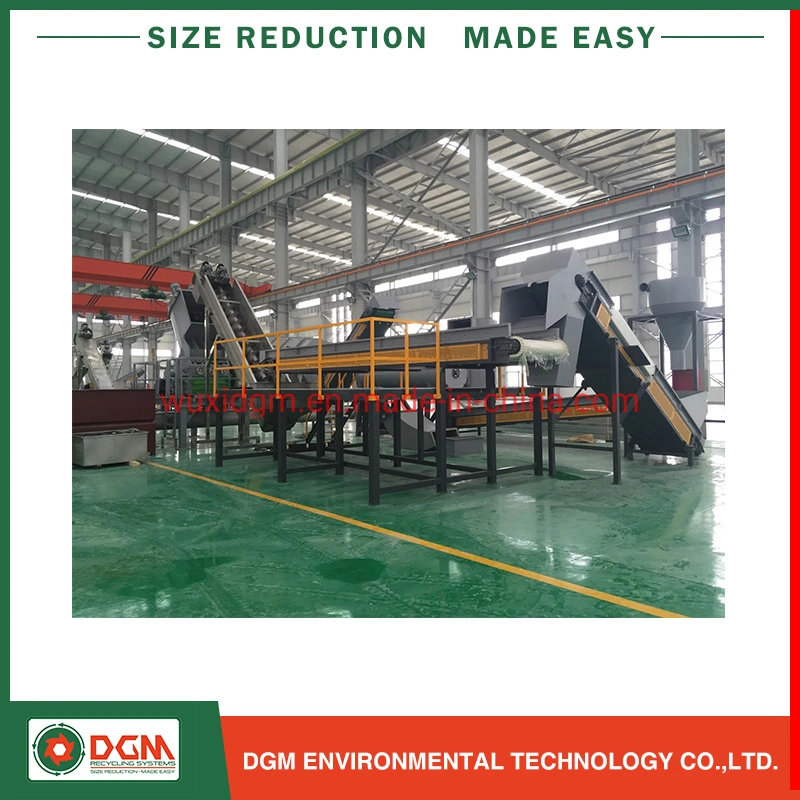 Plastic Recycling Washing Crushing Granulating Pelletizing Machine Line for Large HDPE Drum Bucket Pet Water Bottle PE HDPE Milk Bottle Scraps Flakes