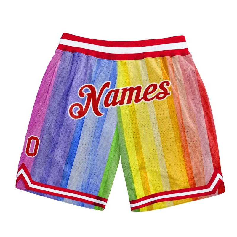 Shorts de basketball d'été en maille pour hommes, vierges, unis, athlétiques, à fentes latérales, respirants, à séchage rapide, avec poches, personnalisables en gros.