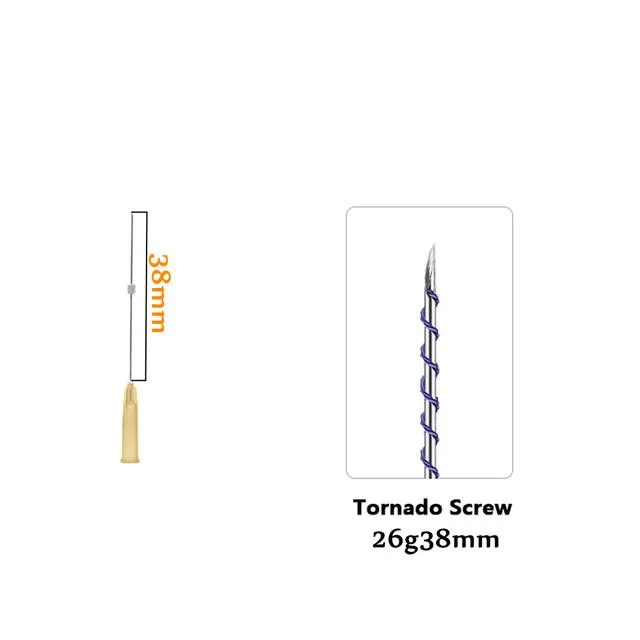 Longue durée de la vis de la tornade de suture résorbables Polydioxanone Sharp aiguille aop threads