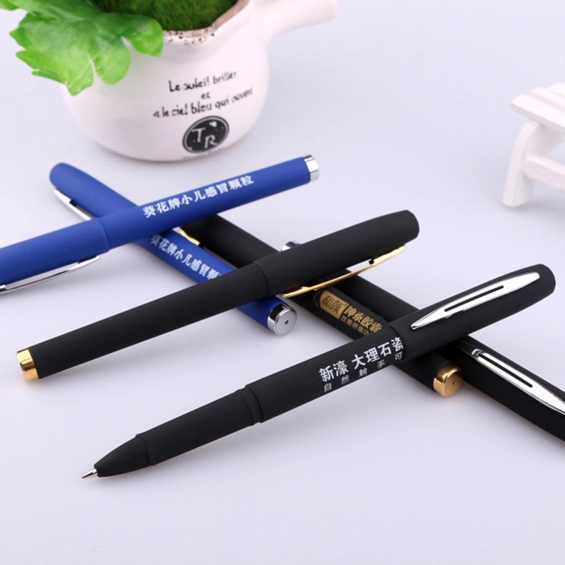 Black Ink Gel Pen Custom Printing Advertising Promotional Gift Gel Pen