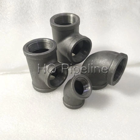 Class 150/300 Lbs Plumbing Materials Black Malleable Iron Pipe Fittings (Banded/Beaded)