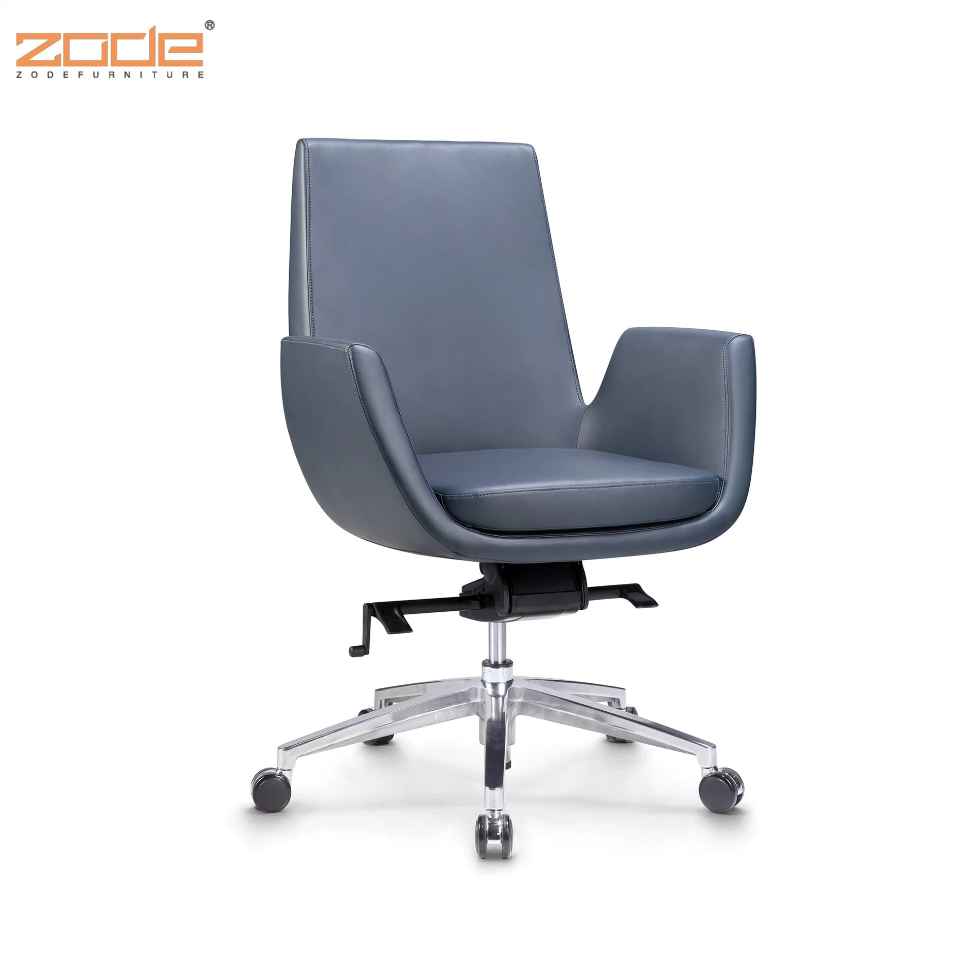 Zode Modern Black PU Executive Leather Visitor Office Computer Chair Waiting Chair