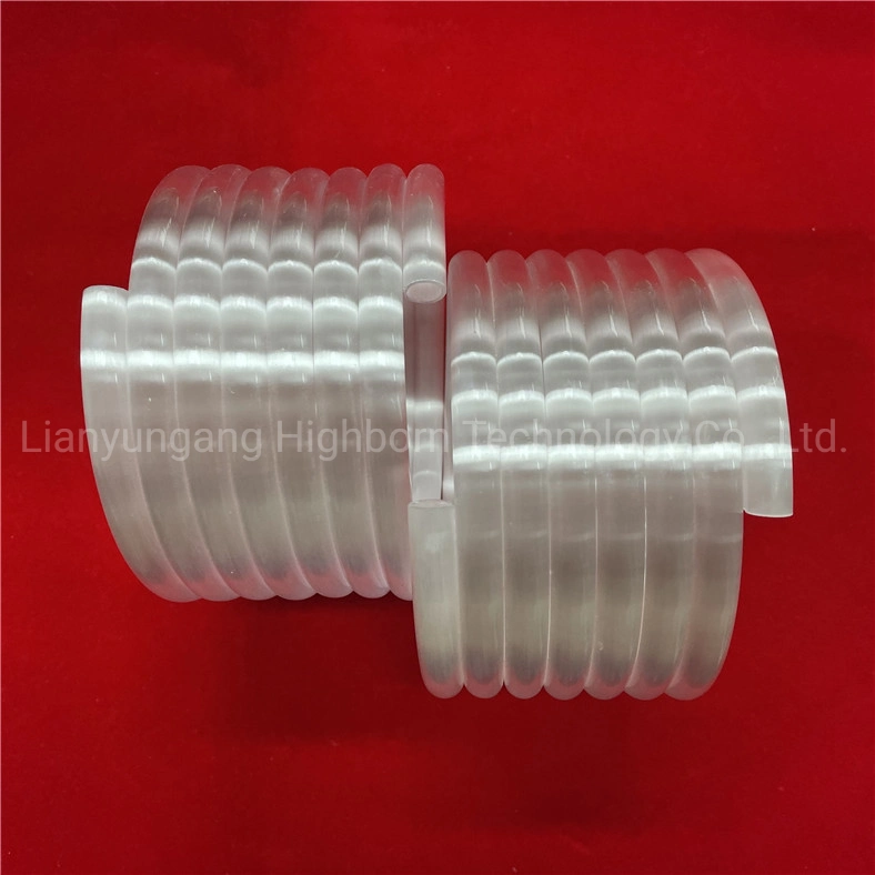 High Purity Customized Heat Resistance Opaque Milky White 7 Coils Spiral Quartz Glass Tube for Heating