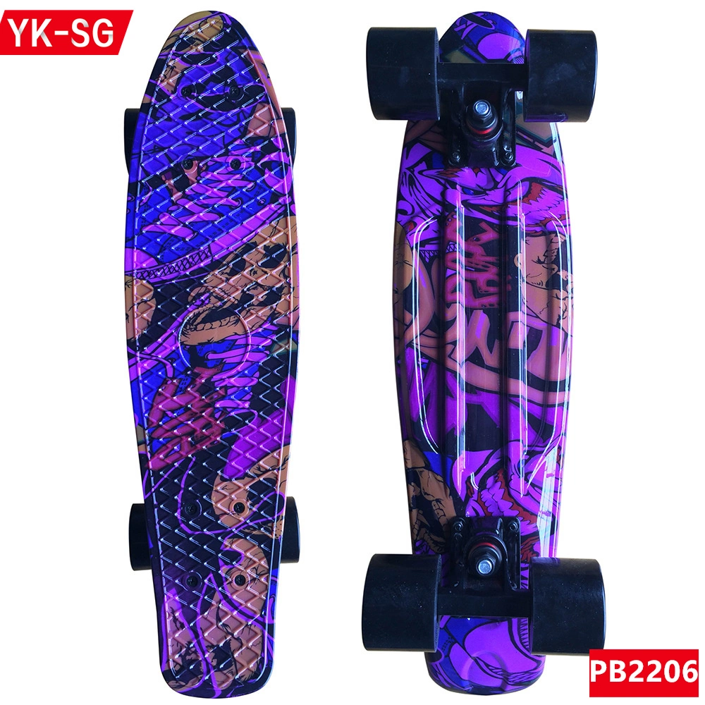 2022 New PP Plastic Skateboard 22 Inch Penny Board Toy for Kids