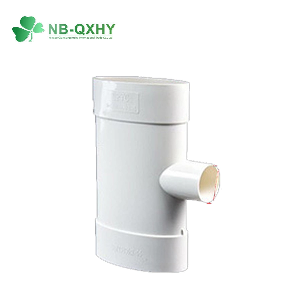 PVC 45 Deg Oval Drain Fittings Tee UPVC Reducer Elbow