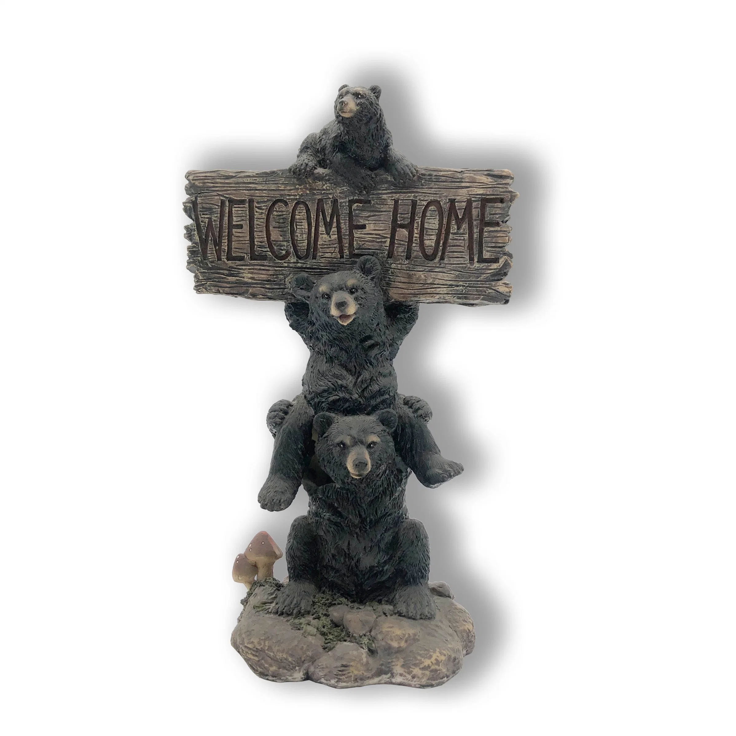 Hochwertige Custom Tabletop Resin Bear Family Souvenir oder Dekoration Hausrat Statue