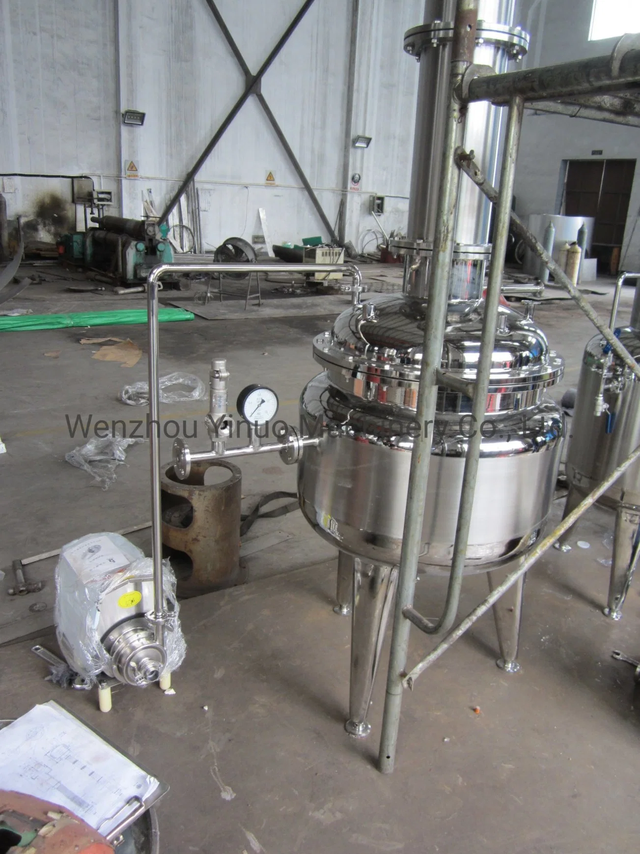 Lab Scale Pilot Ethanol Solvent Recovery Purify Jacketed Industrial Evaporator Distillation Equipments