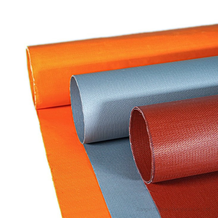 Fiberglass Roll Thermal Insulation Fabric Silicone Coated Fiberglass Fabric