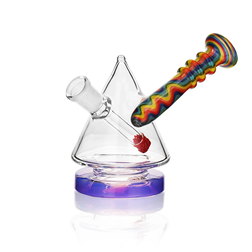 El Gabinete Popular Esigo con colorida peluca Wag Bullet surtido de colores Mini plataforma petrolífera con Banger DAB Rig narguile Shisha de vidrio al por mayor de la tubería de agua