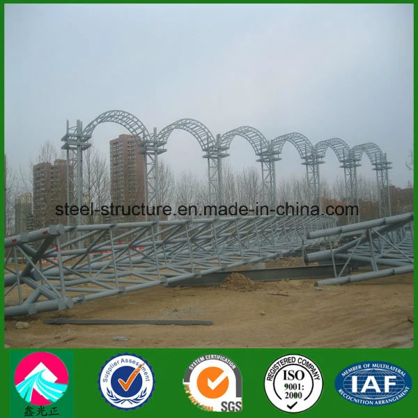 Prefabricated Steel Structure Stadium Bleachers with Indoor Soccer Field