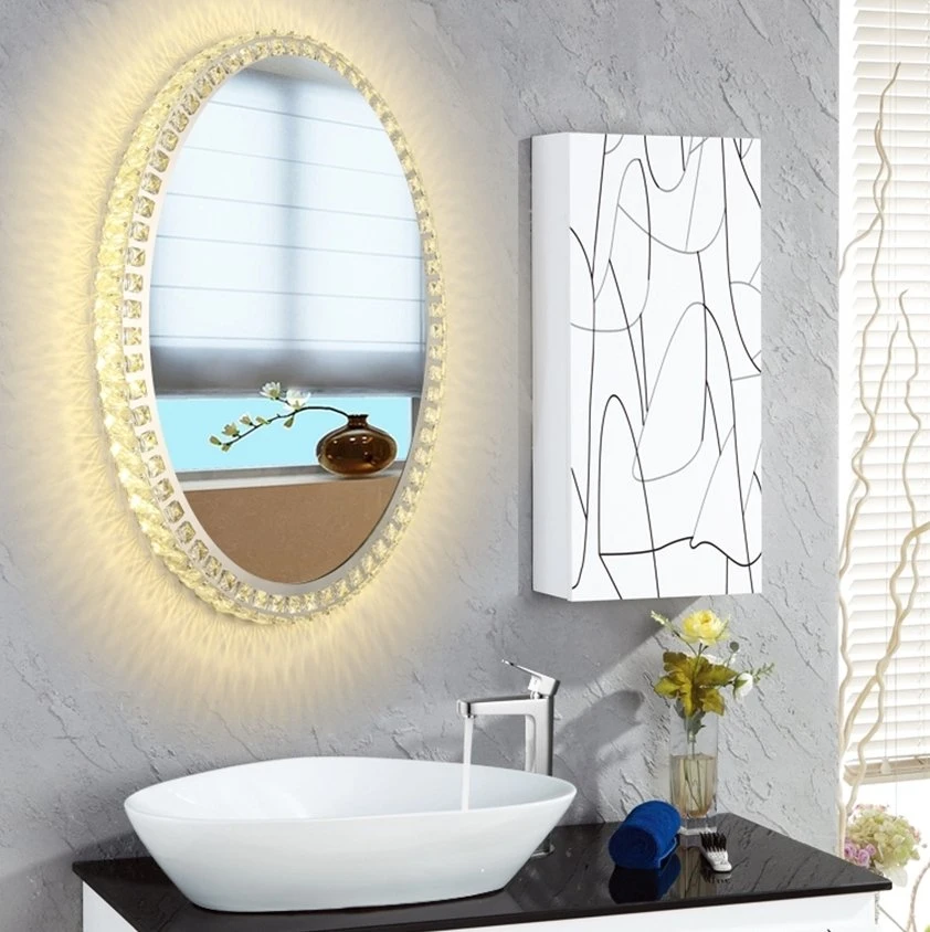 Made in China Factory Supply Luxurious Home Furniture Bathroom Wall Mirror with Lights