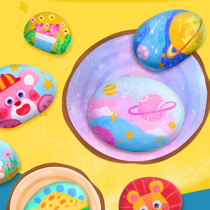 DIY Stone Painting for Kids Arts & Crafts Rock Painting Kit