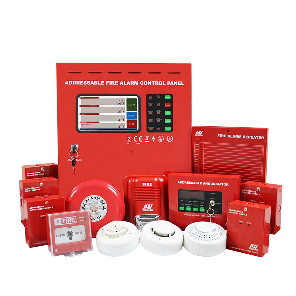 Touch-Screen Multi Language Addressable Fire Alarm Panel for Hotel, Hospital