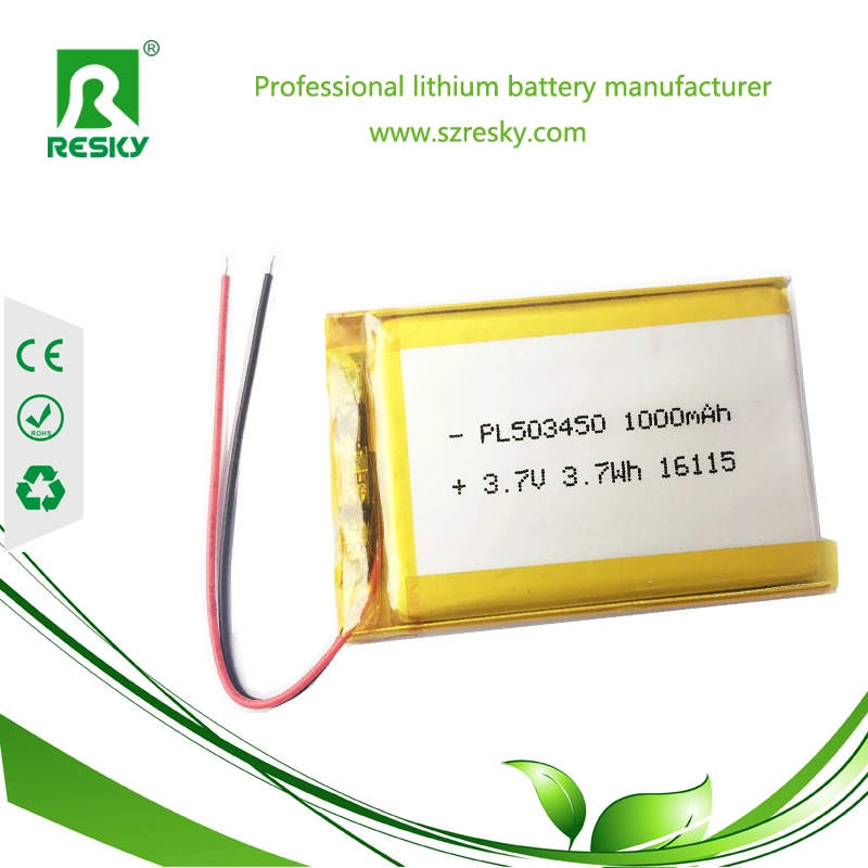 Polymer Lithium Batteries 703048 2s 7.4V 1000mAh for GPS