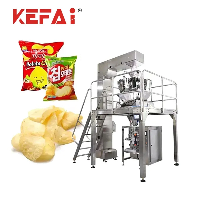Kefai Automatische VFFS Granule Beutel Verpackungsmaschine mit Luft Nirtongen Spülvorrichtung