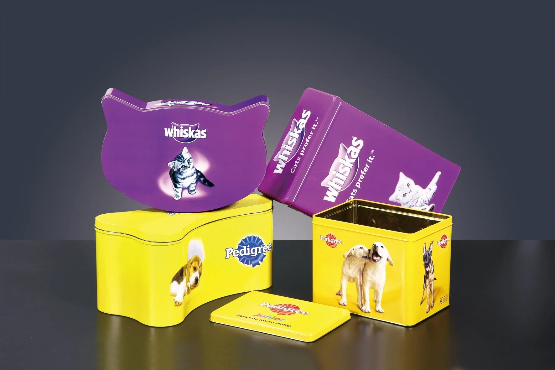 Bone Shape Cat Dog Food Packaging Tin Pet Food Storage Tin Case Cat Dog Biscuit Cookies Packaging Tin Box