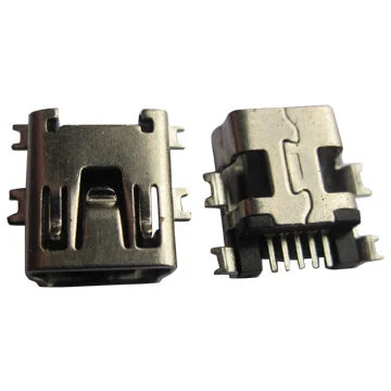 USB 2.0 Mini B Type, Receptacle 5p, Drop in Type USB Connector