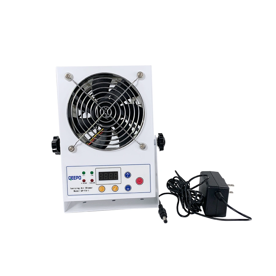 مروحة هواء جهاز قياس سرعة الهواء Qeepo QP-Fa-I Desktop واسعة النطاق Mini Electrostatic Ionizer المروحة