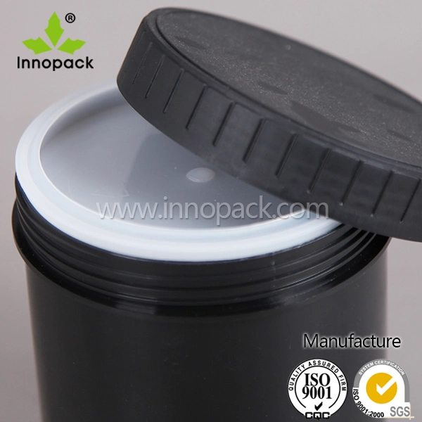 HDPE Black 1L HDPE Kunststoffflasche mit Steckverschluss