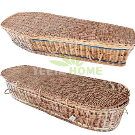 100% Willow Material Funeral Caskets Coffin Wicker Coffins