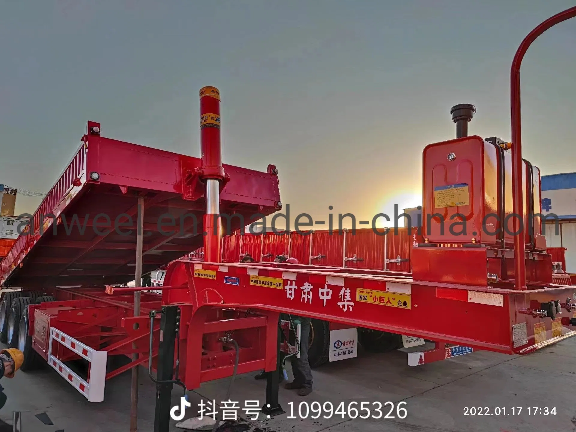 Fe or FC Series Telescopic Hydraulic Oil Cylinders for Dump Truck