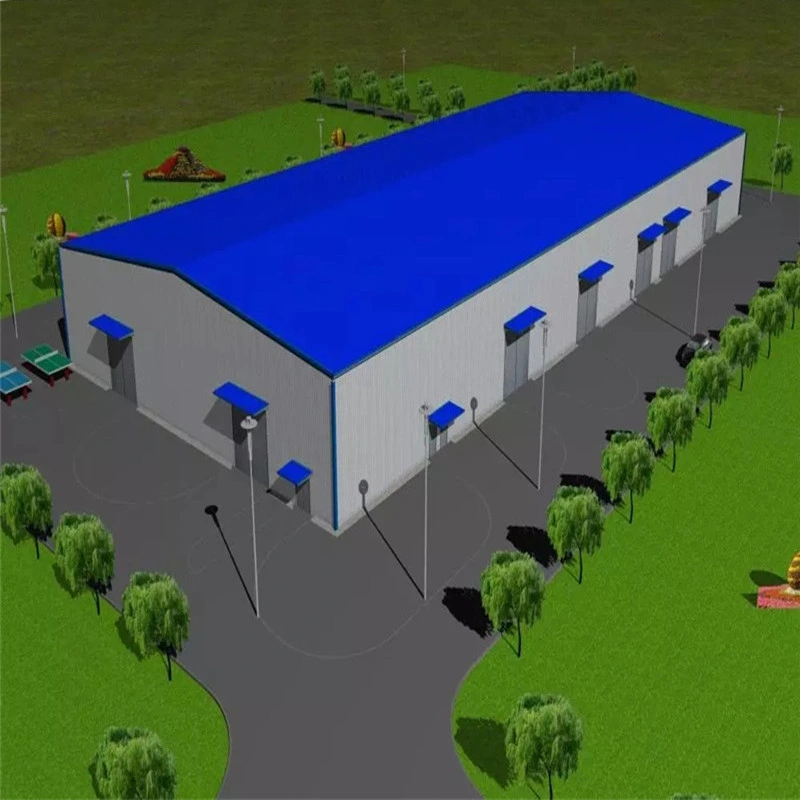 Steel Frame Construction Prefab Plant Factory Light Steel Structure Storehouse