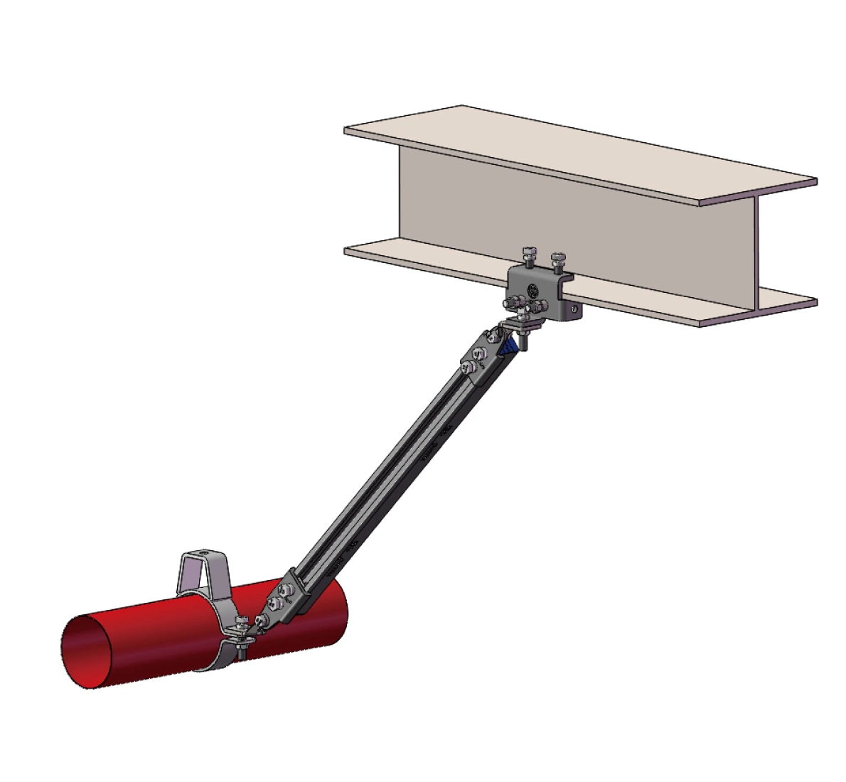 High performance Seismic Bracket Bracing System for Pipe Supports and Hangers