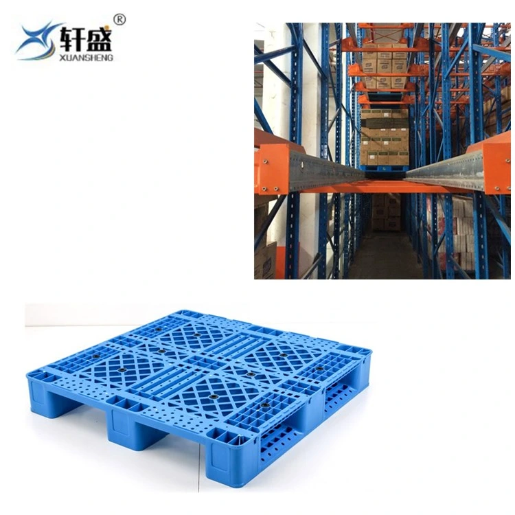 Grid Surface 3 Runners Type Virgin HDPE Material Plastic Pallet for Logistics and Warehouse Use