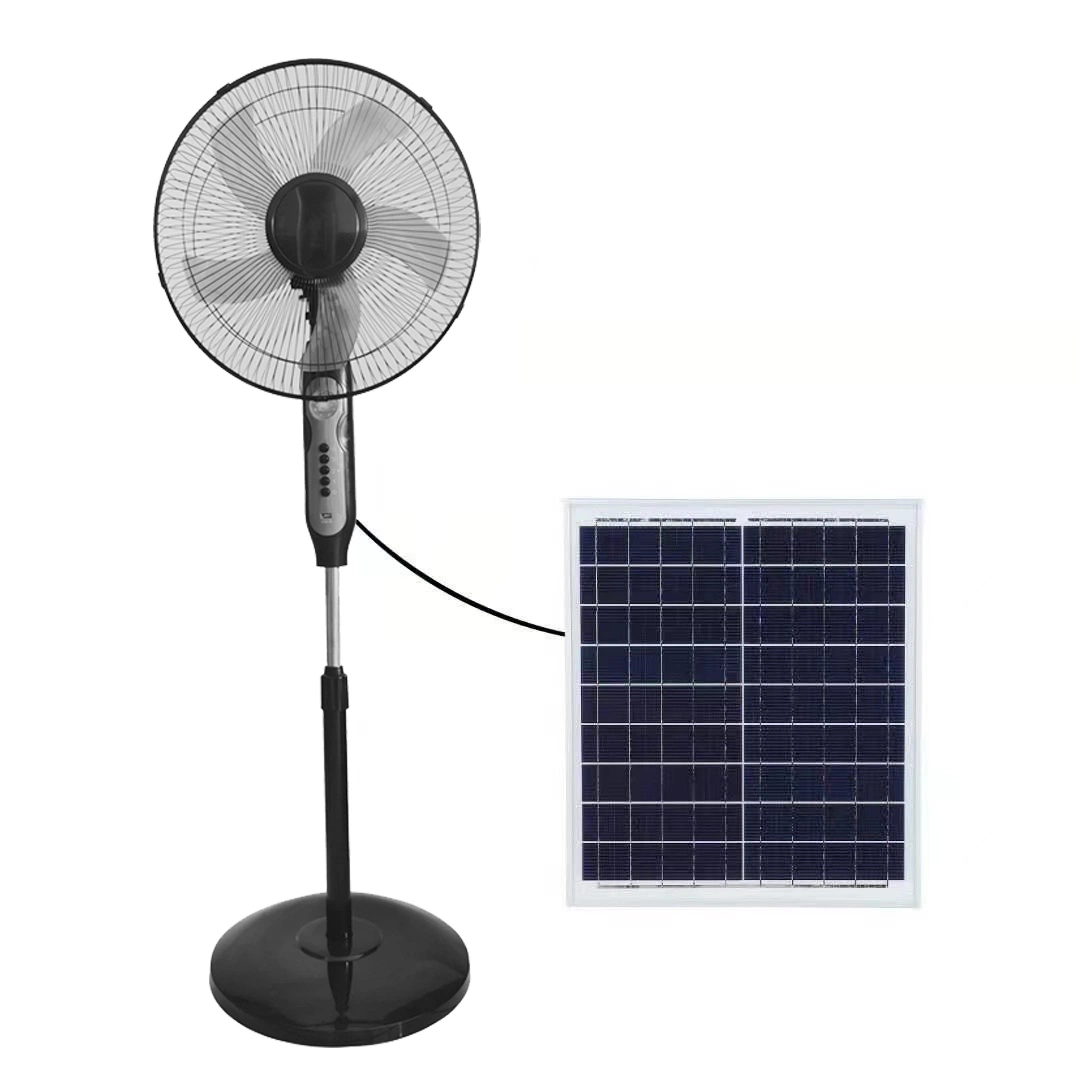 16inch Solar AC DC Rechargeable Stand Fan Price with Battery Operated