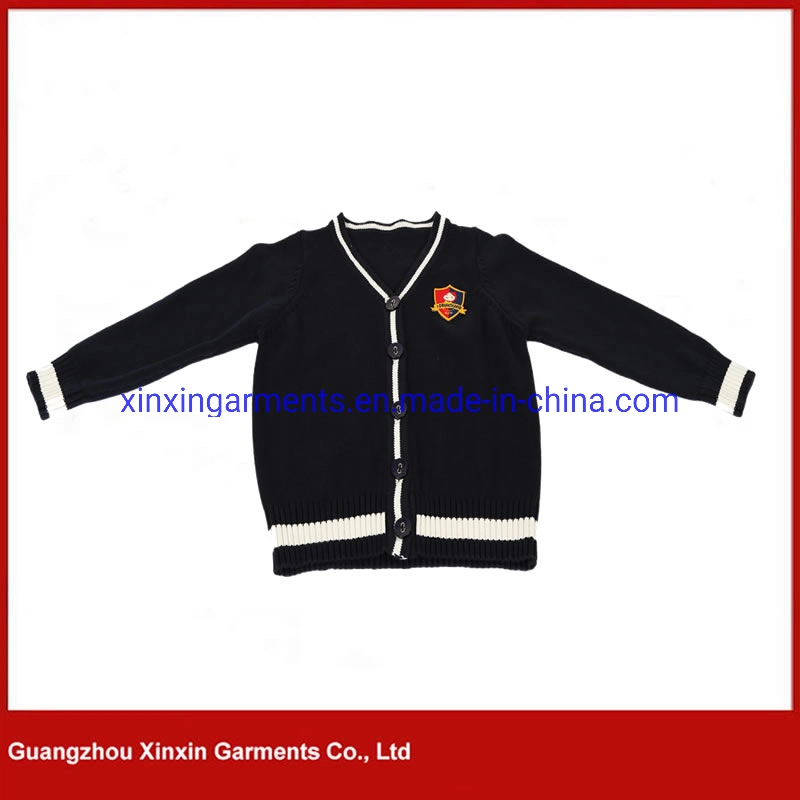 Neueste gestrickte College Schule Uniform Design, Großhandel Schuluniform / Pullover (U97)