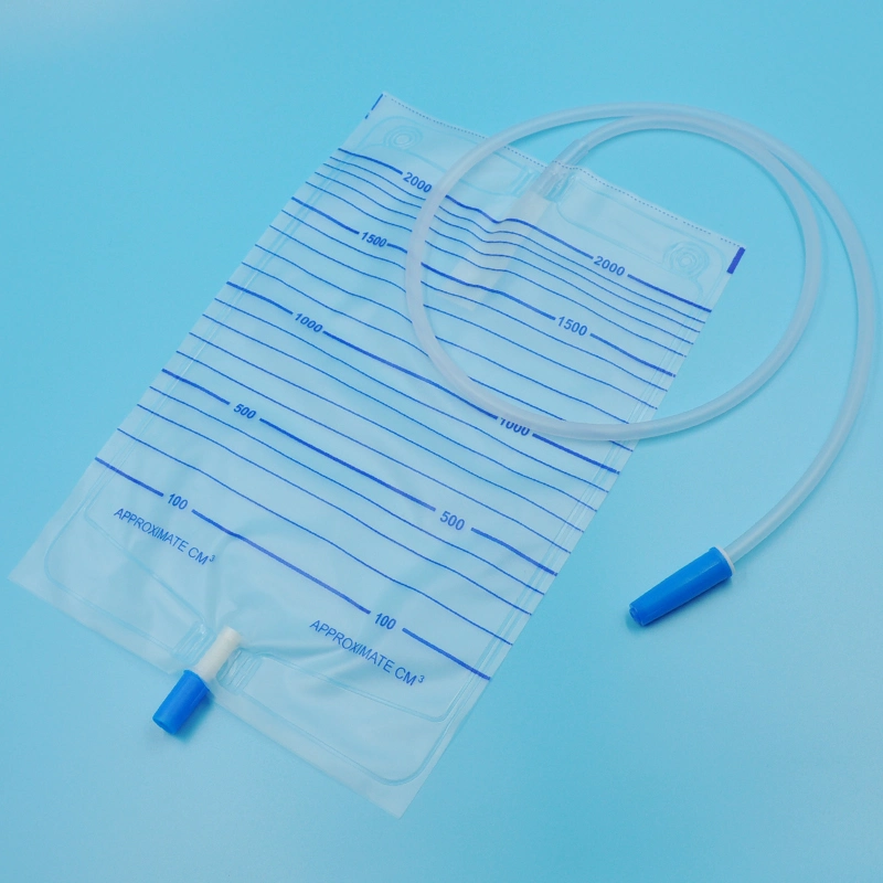 CE Cetificated Cheaper Price 1000ml 1500ml 2000ml Adult China Medical Disposable Urine Drainage Bags Urine Collection Bags Leg Urine Bags