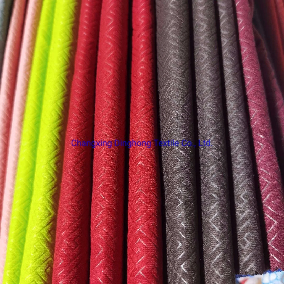 Polyester Disperse Dyed and Embossed Fabric Microfiber Textile
