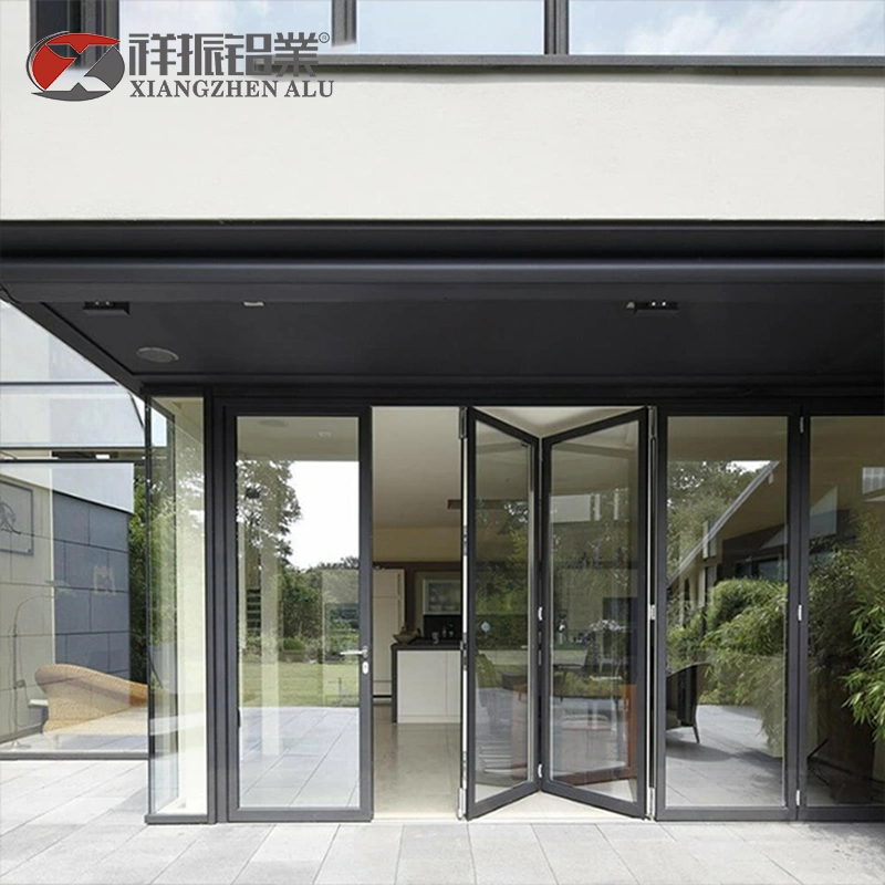 Glass Swing Door Price Philippines Bi-Folding Horizon Slide Folding Aluminum Doors with Grill Aluminium Outside on Glass Patio Door