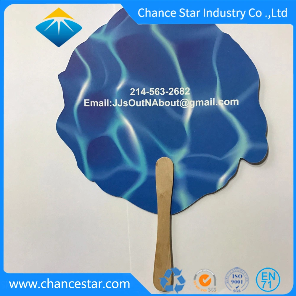 Custom Printed Mini Paper Hand Fan for Children Gift