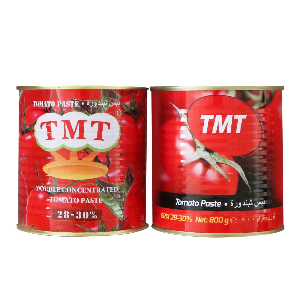 70g 210g 400g 800g 2200g de pasta de tomate en latas de conservas