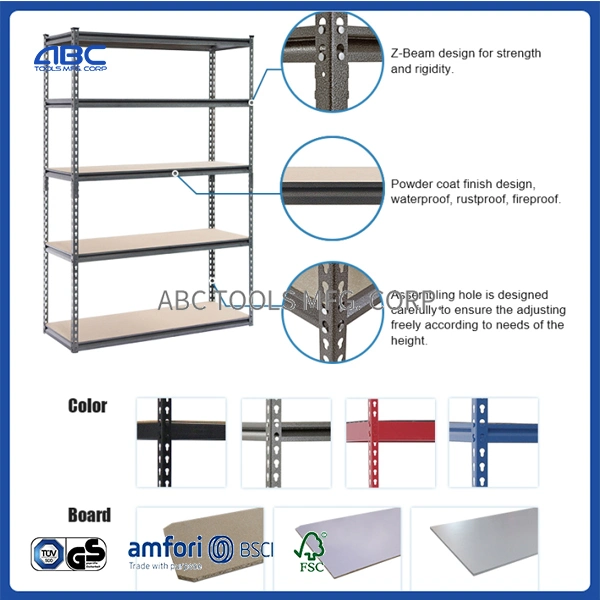 Bastidores de estanterías de almacenamiento de metal resistente/unidad de estantería/estante de mercancías baratas