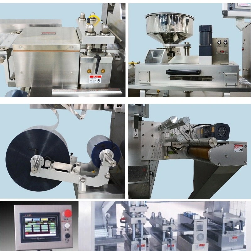 Automatic Alu-PVC Vial Tablet Softgel Capsule Blister Packaging Machine