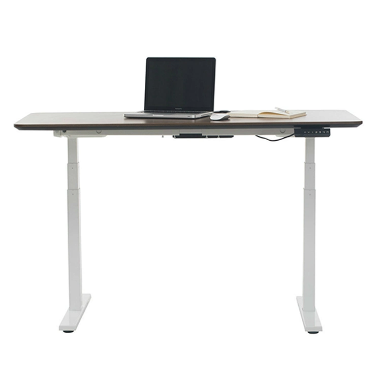 Three Sections Dual Motor Electric Height Adjustable Listing Legs Sit and Stand up Desk