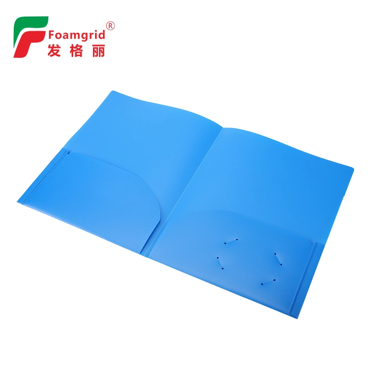 Wholesale/Supplier Cheap Custom Colorful A4 PP Plastic 2 Pocket Document File Folder