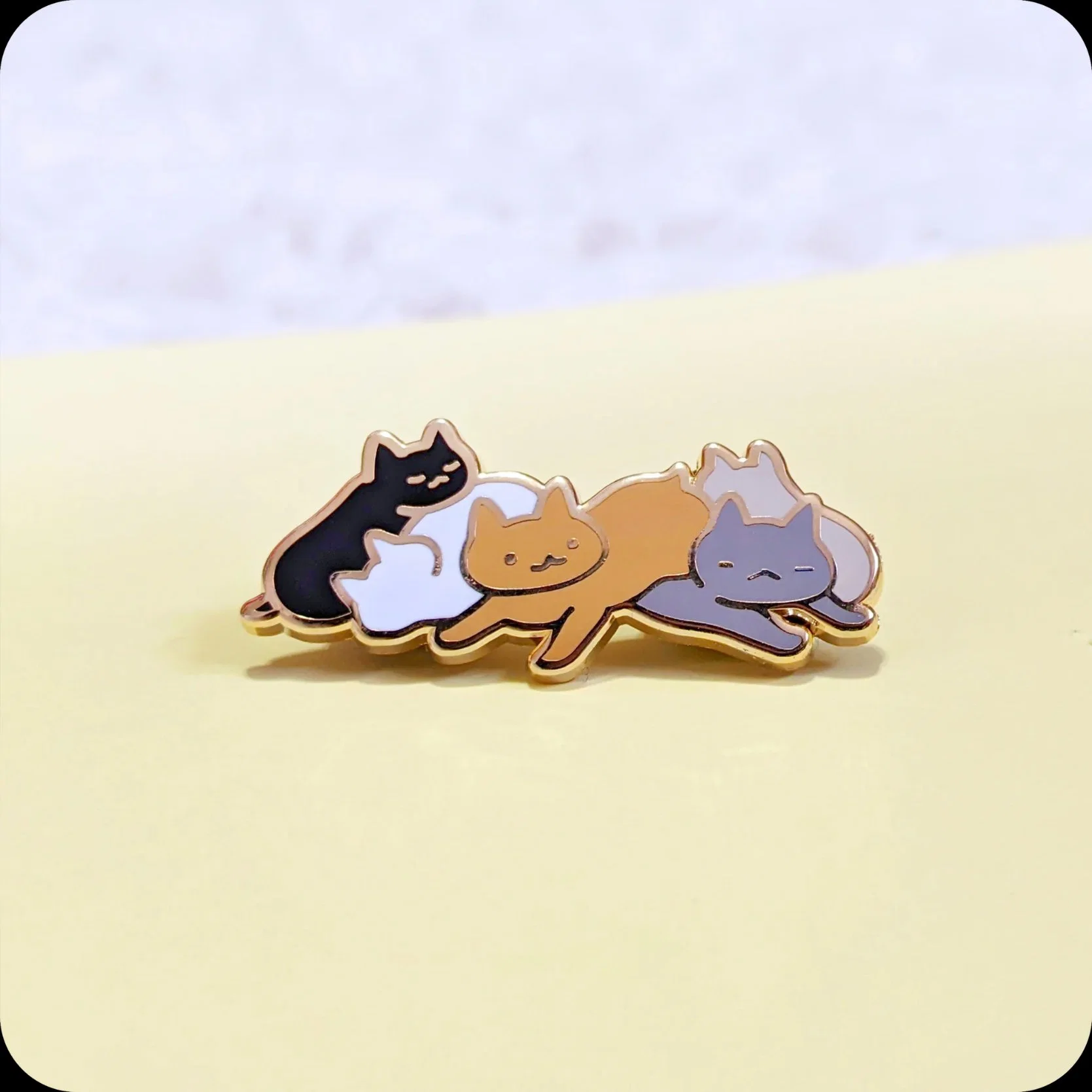 Cowboy Cat Enamel Pin Badge Metal Western Cowboy Cat Brooch for Backpack