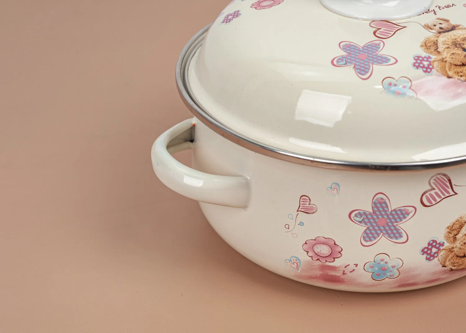 Cartoon Design Cooking Pot/Happines Pot/Enamel Casserole/Soup Pot