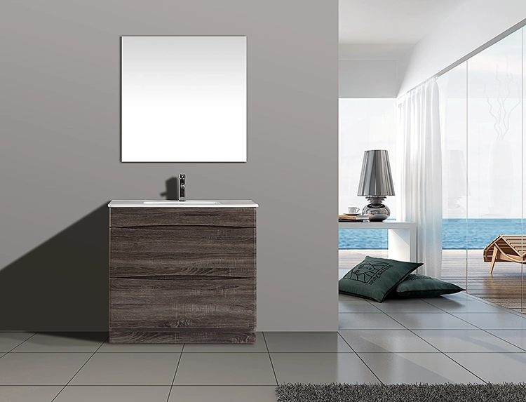 Estilo australiano Free Standing MDF melamina Muebles de Baño Mueble de cajones