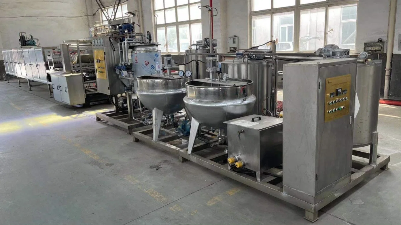 Gummy Candy Ming Machine/Jelly Production Process Line /Pectin Gelatin Soft حلوى الفاكهة حلوى قمي صنع آلة / تجارية صغيرة الصلب وgummy صنع الدب