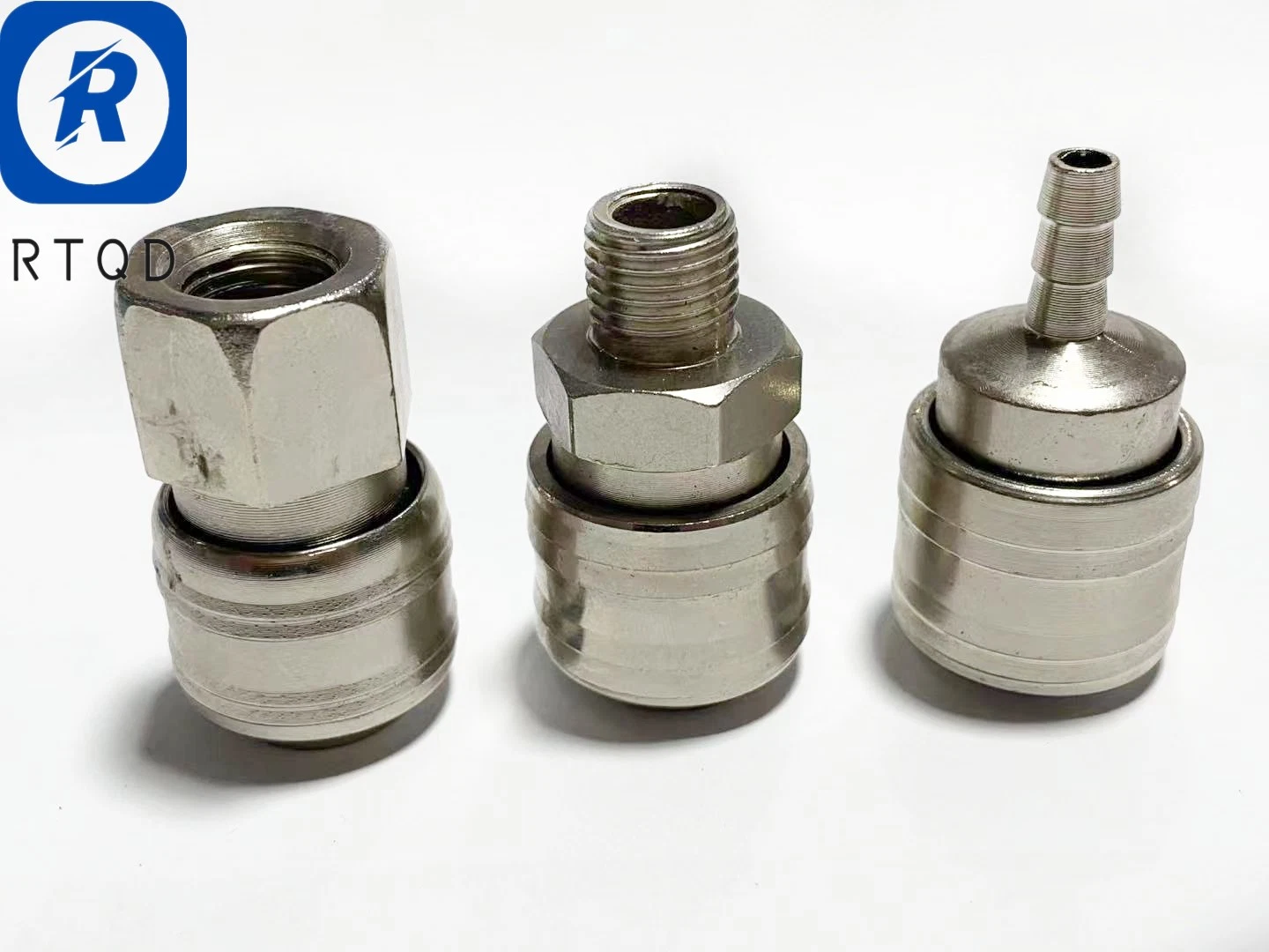 One Touch Fitting Quick Coupler Steel High-Quality Single Hand Operation Air Tube Connector PP Sp; PF Sf; pH Sh; Pm Sm Self-Locking Connector