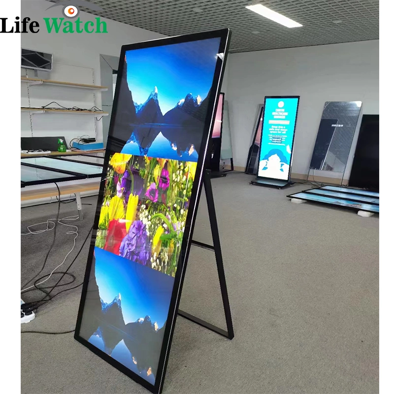 Pantalla completa de 65 pulgadas para interiores 4K pantalla LCD publicitaria Billboard