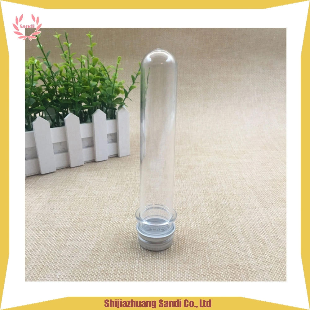 Clear Plastic Tube with Metal Lid